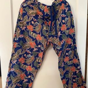 Tommy Bahama hibiscus island mens size L sleep bottoms w without tags
